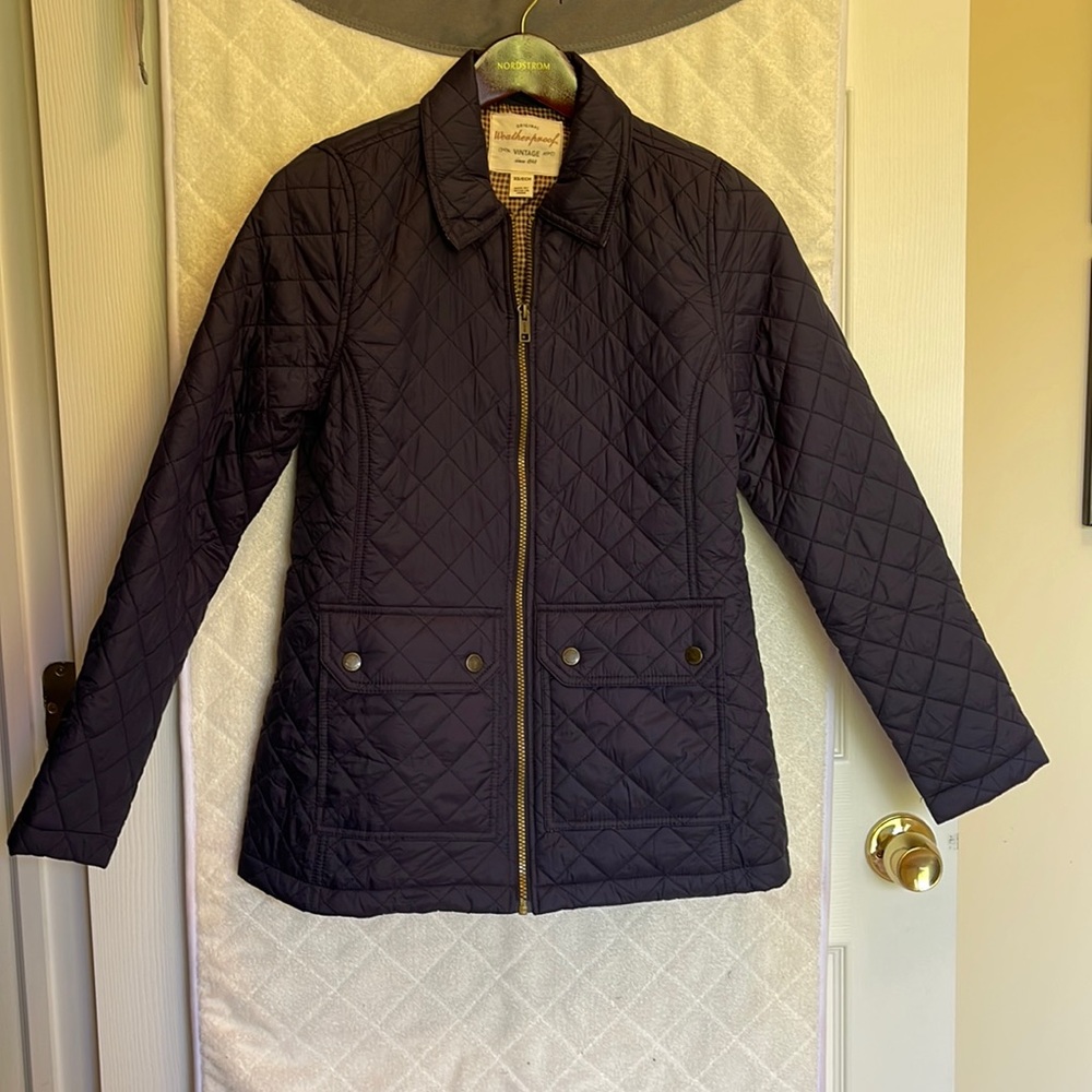 Weatherproof Vintage Ladies' Quilted Comfy Jacket Dark Navy, XS (0-2)